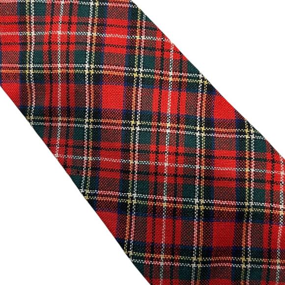 Jos A. Bank Men's Holiday Tartan Limited Edition Tie 100% Scotland Loomed Wool - Picture 3 of 5